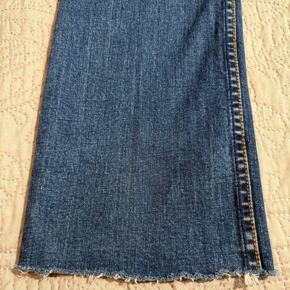 Lawman Women's Vintage Denim button & zip front straight leg jeans, size 3/4 - Picture 8 of 11